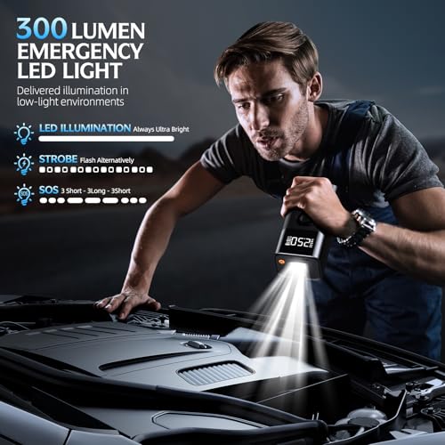 Portable Jump Starter with 150PSI Compressor