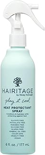 Hairitage Heat Protectant Spray for Hair - Up to 450 Degree Protection +...