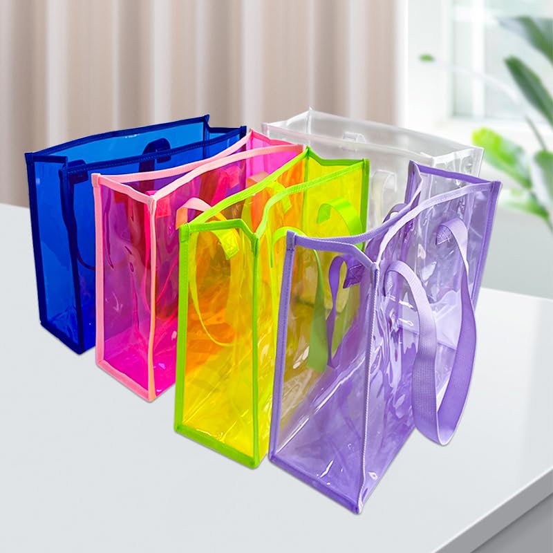 Bolsa Tote con patrón holográfico y asas 30x11x26 cm miniatura 4