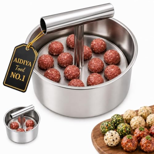 Meatball Maker Tool Stainless Steel Manual 6/12 Ball Press Mold for Kitchen