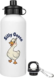 Azeeda 600ml 'Silly Goose' Reusable Water/Drinks Bottle (WT00094624)