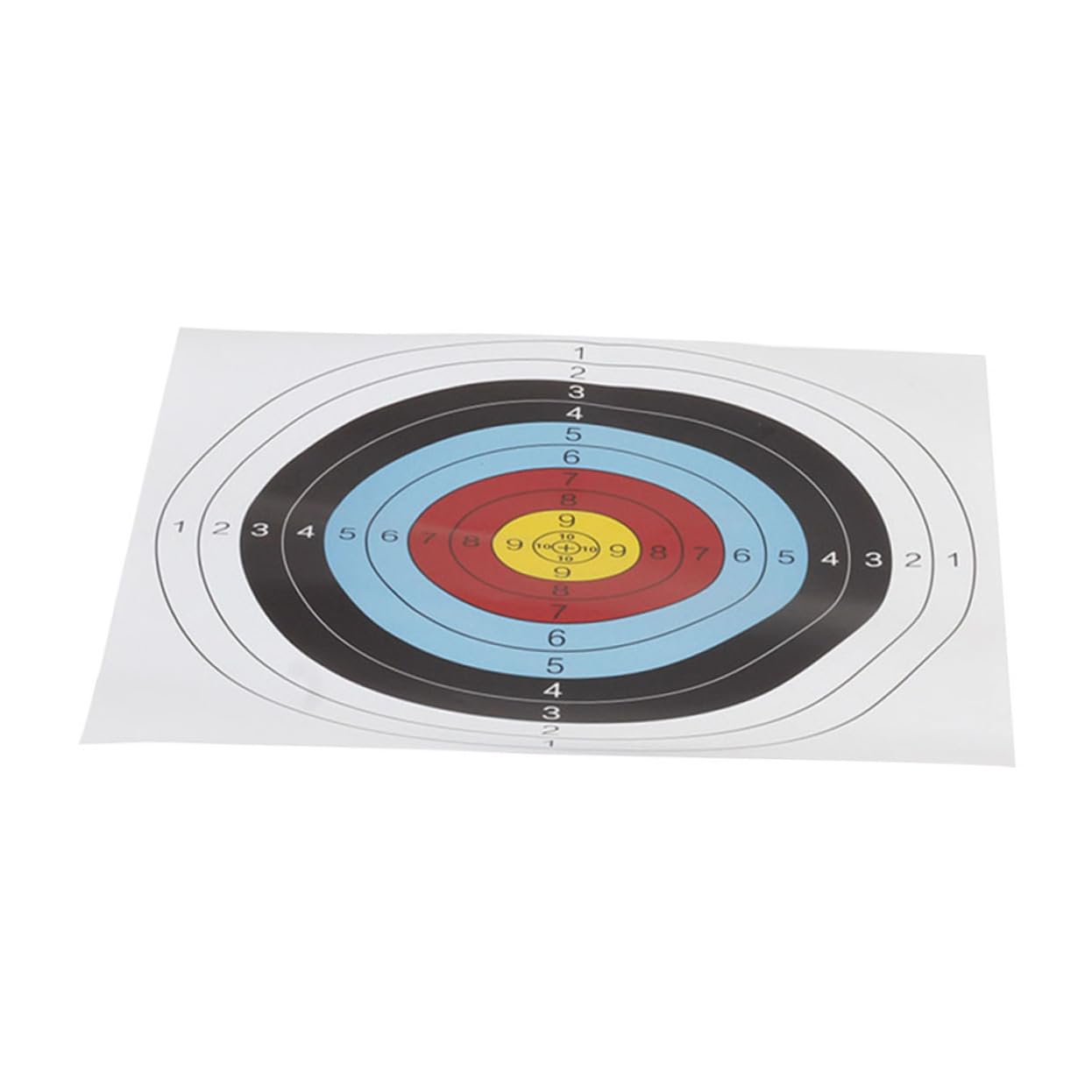 BESPORTBLE 20Pcs Semi Ring Printed Paper Archery Targets for Outdoor Practice Competitions High Contrast Design for Visibility for Training and Educational Games