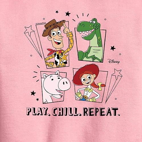 Disney - Toy Story - Play Chill Repeat - Toddler & Youth Crewneck Fleece Sweatshirt2