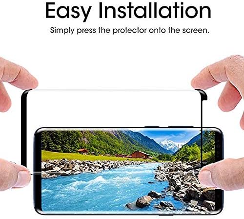 [2Pack] Compatible Galaxy S9 Plus Screen Protector Tempered Glass,[Anti-Fingerprint][No-Bubble][Bubble Free][Case Friendly] Glass Screen Protector Compatible Samsung Galaxy S9 Plus