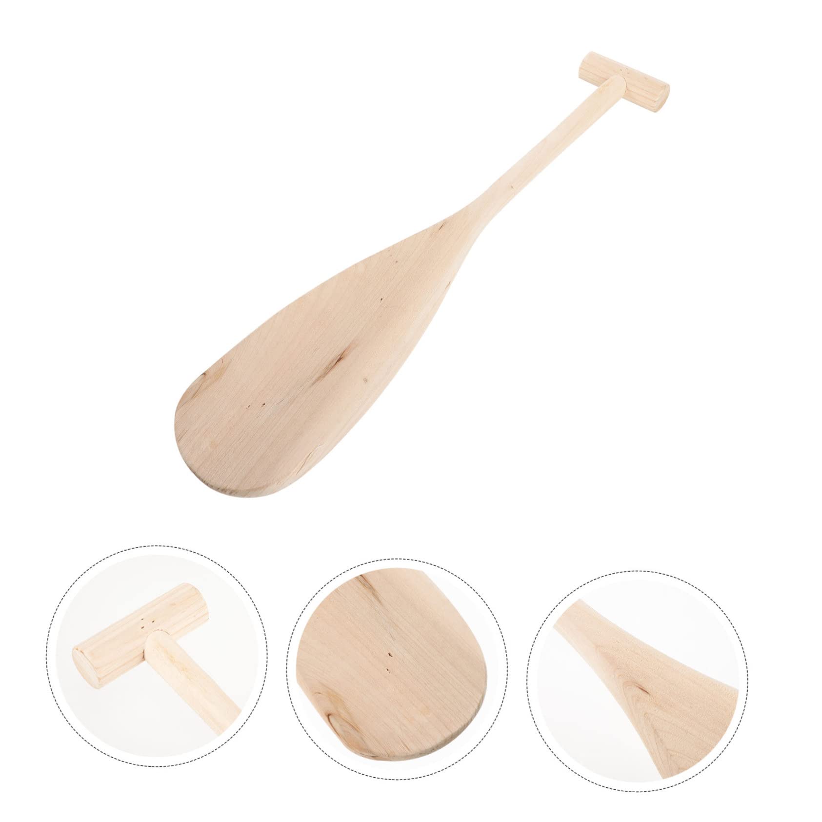 OSALADI Pagaia Leggera e Resistente per Bambini in Legno Impugnatura a T agli Sport Acquatici, per Giochi d'Acqua e attività Fai-da-Te Estive