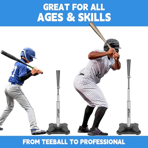 Baseball Softball Batting Tee–25" to 43"Height Adjustable Hitting Tee by Fitplay Sports - Used condition - Image 8