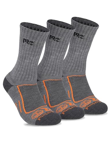 Timberland PRO Premium Mens Work Socks, Crew Socks, Moisture Wicking