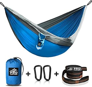 Double Camping Hammocks - Hammock with Free Premium Straps & Carabiners - Lightweight