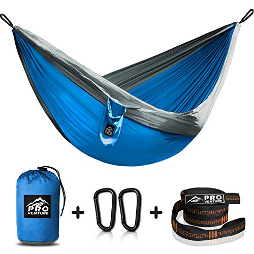 Double Camping Hammocks - Hammock with Free Premium Straps & Carabiners - Lightweight