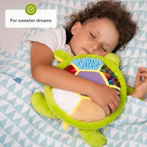 Image of ODOXIA Sensory Turtle Stuffed Animal | Sensory Plush Toy | Fidget Stuffed Animal for Kids | Great for Sensory Needs | Sensory Stuffed Animals for Children | Sensory Pillow Plush