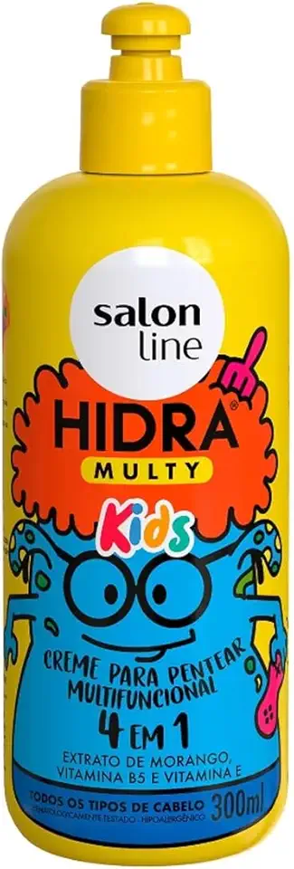 Salon Line, Creme de Pentear Multifuncional, Hidra Multy Kids, Vegano - Todos os Tipos de Cabelos, 300 ml