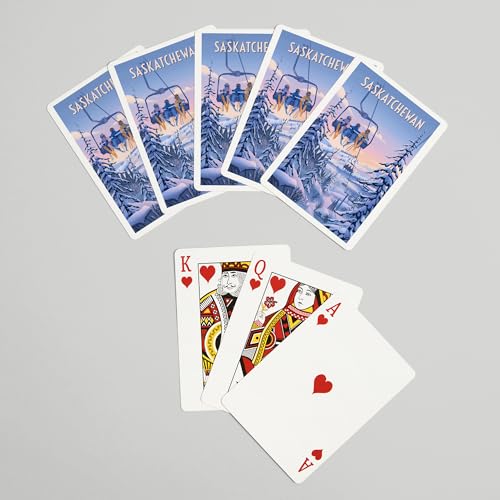 Lantern Press Saskatchewan, Baraja Poker 52 Cartas miniatura 7