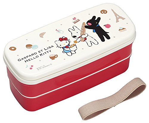 Osk Gaspard And Lisahello Kitty Lunch Box Bento 640ml Two Stage Chopsticks Glk Pw 28