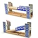 Lift Bridge Wooden Crane Toy Set with Train Cars - Compatible with Major Wooden Rail Brands - Ages 3-5