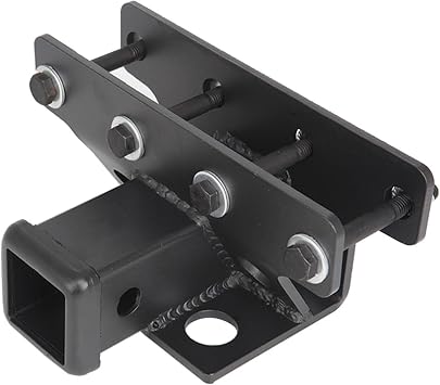 Trailer Hitch, 2inch Car Tow Hitch Receiver Trailer Rear Low Bumper Heavy Duty Metal Towing Connector Kit