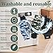 Reusable Dog Diapers Male, Premium Washable Belly Bands for Male Dogs, Pack of 5, High Absorbing Extra Small Male Dog Wraps for Doggie & Puppy in Incontinence or Excitable Urination and Training(XS)