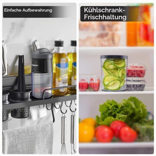 Spiralschneider Gemüse mit Behälter- 4 in 1 zucchini – Ansicht 5