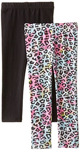 Freestyle Revolution Little Girls' 2 Pack Neon Stars H.Grey Jegging Set