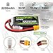 OVONIC 3S Short LiPo Battery 11.1V 2200mAh 120C with XT60 Plug for RC Car RC Truck Airplane Helicopter Boat Car Racing RC Hobby [2 Packs][77