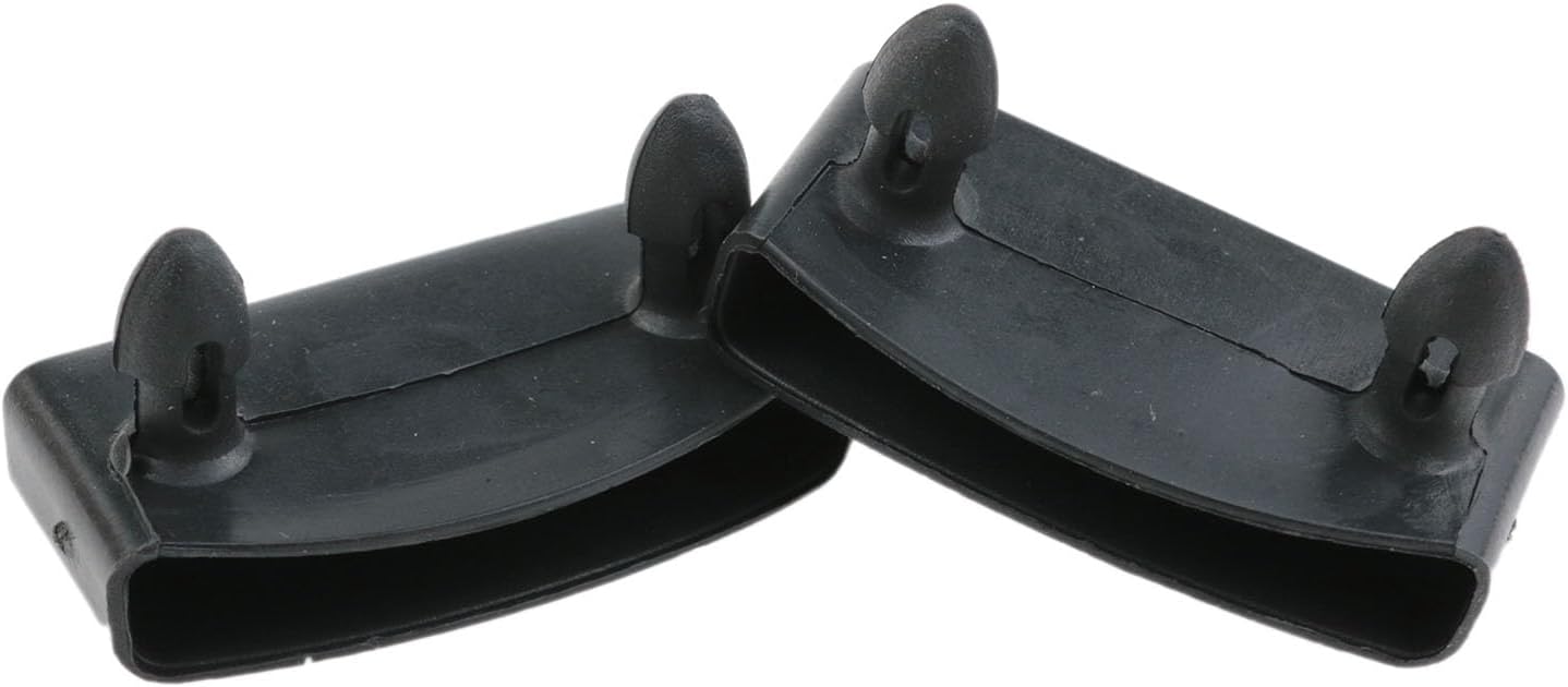 yukata Black Plastic 50mm × 9mm Bed Replacement Parts Support end Cover beds Bracket Leg Cover Caps Holders Connector Furniture Accessories for Holding Securing Wooden Slats Bed Base 30PCS