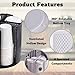 Rotatable Coffee Cup Dispenser with 4 Compartments, Atavarna Cups and Lids Holder for 5-16oz Cups Organizer for Restaurant, Coffee Station, Bar, Office, Home-9.25
