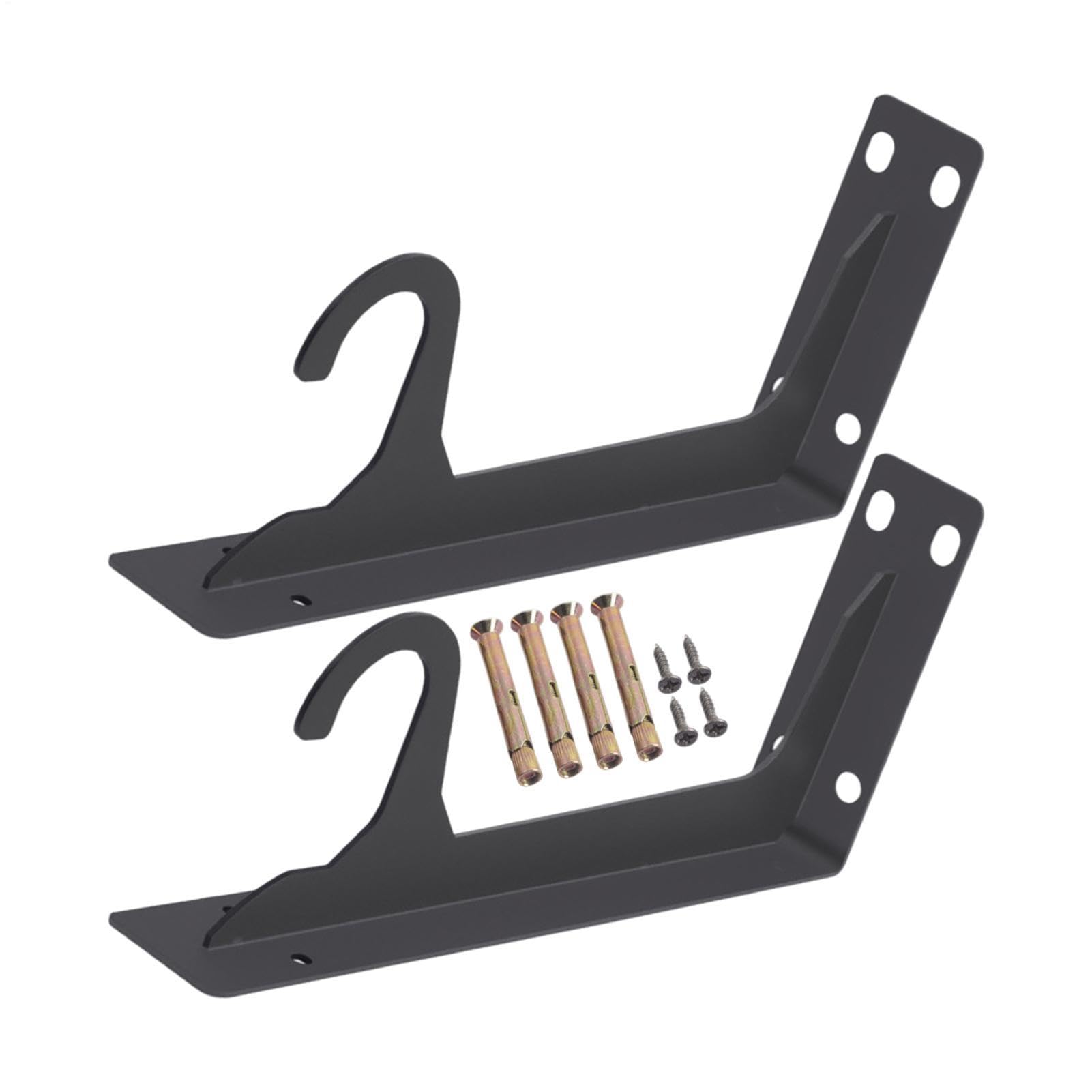Console de penderie robuste pour fixation de tringle sous étagère