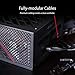 ASUS ROG STRIX 1000W Gold PSU, Power Supply (ROG heatsinks, Axial-tech fan design, dual ball fan bearings, 0dB technology, 80 PLUS Gold Certification, fully modular cables, 10-year warranty)