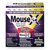 MouseX Ready-to-Use Pre-Measured 3 oz. Bait Trays, 2-Pack: EcoClear Products 620107