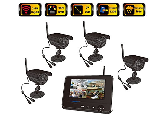 Bw Sistemas De Vigilancia Digital Inalámbricos Para El Hogar De 2,4 Ghz Con Monitor Tft De 7 Pulgadas Integrado Y Cámara De Visión Nocturna Le Bw Sistemas De Vigilancia Digital Inalámbricos Para El Hogar De 2,4 Ghz Con Monitor Tft De 7 Pulgadas Integrado Y Cámara De Visión Nocturna Le