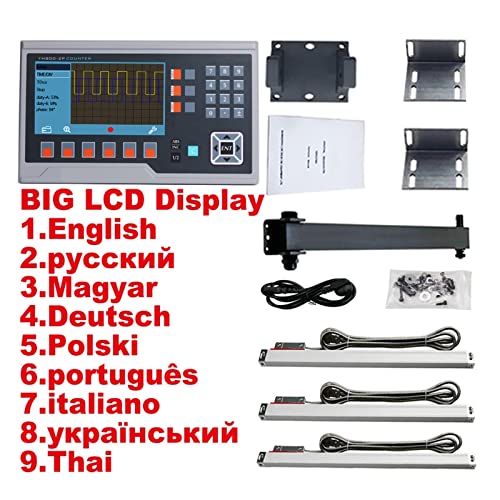Set Display Digital Metal LCD YH800-3P 50-1000mm miniatura 2
