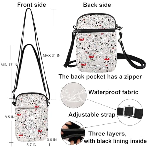 KEYCHIN Dogs Lover Crossbody Bag Puppy Gifts Dogs Themed Shoulder Bag Puppy Zipper Bag2