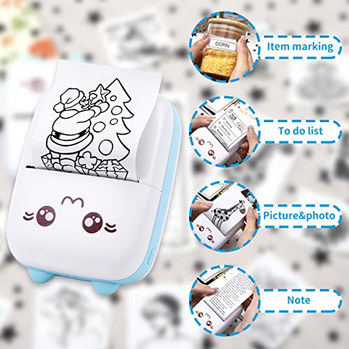 Fimax 6 Roll Peripage Mini Printer Photo Paper, 30 * 57Mm Thermal Paper White Self-Adhesive For Peripage A6 Portable Bluetooth Pocket Mobile Printer And Other Portable Thermal Printer #TOP5