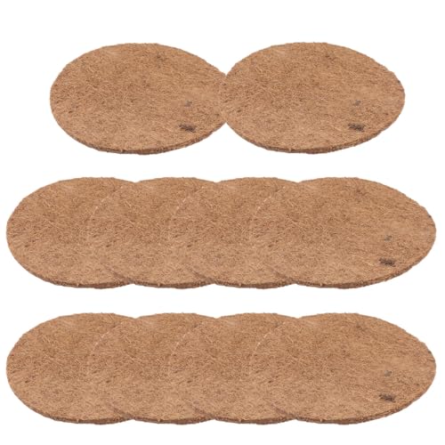 Image of Pigeon Egg Nest Mat - 10Pcs Breathable Light Brown Nest Pads for Pigeons and Birds Ideal for Nesting and Egg Laying