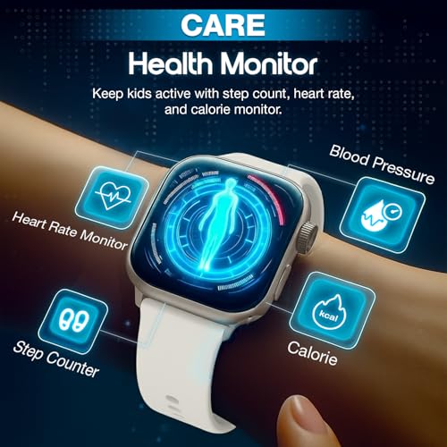 Image of Sekyo 'Neo Fit' 4G Smart Watch for Kids | AI Learning Coach, Whatsapp, Video Calling, GPS Tracker, Health Monitoring, Habit Coach| Edu-Games, Step Count, Camera, SOS, Geo Fence, Sim Card |Parental App