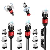 ⚡【180°Drehkopf & 360°Rotating】Entworfen für Spielenthusiasten. Das L-förmiges und 360°rotating Magnetkopf design macht das Aufladen bequemer,während Sie Telefonspiele spielen,3Stück(1m+1m+2m) Länge macht lange Strecke der Aufladen einfacher,kann es jedes Telefon Up Side Down Halt, ohne die Belastung der Schnur hängen und No Disconnect.Der Micro USB Magnetkabel Einfach zu tragen, passend für verschiedene Gelegenheiten, Familie, Büro, Auto und andere Anlässe.