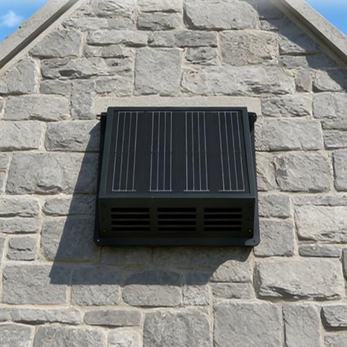 Ventilador Extractor Solar para Techo Luocute de 25 W, 430 CFM y 2500 RPM con Clasificación IP67 para Áticos, Garajes, Viviendas Móviles, Gallineros, Invernaderos miniatura 3