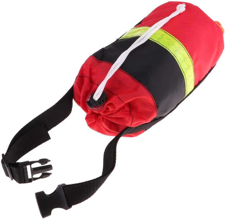 Safety Throw Bags Rescue Kayaking Reflective Throw Line Rope Lightweight – 52ft, 69ft, 102ft 21 Meters Non-reflective Rope Red Black Bag
