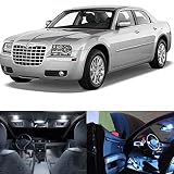 LED White Lights Interior Package Kit for Chrysler 300/300C 2005-2010 (12 pcs)