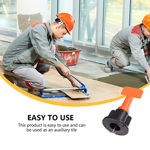 Espaçadores ajustáveis de nivelamento de azulejo reutilizáveis Tehaux pacote com 50, nivelamento de