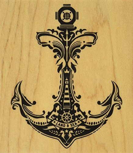 Inkadinkado Mindscape Anchor Mounted Rubber Stamp, 3.5" by 4"
