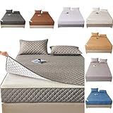 【Conception Amovible】--- Ce protège-matelas intégral zippé offre une couverture complète à 360 degrés sur le dessous, assurant une protection parfaite de votre matelas. La fermeture éclair sur tous les côtés facilite le retrait et le nettoyage.