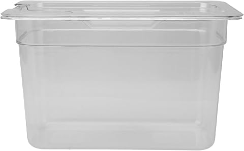 Contenitore per Cottura Lenta Trasparente, Serbatoio dell'Acqua in ABS Sous Vide con Coperchio, Contenitore per Cottura Trasparente da 6,9 Litri, Bordi Arrotondati, per la Preparazione dei