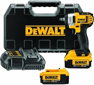 DEWALT 20V MAX Cordless Impact Wrench Kit with Hog Ring, 3/8-Inch (DCF883M2)