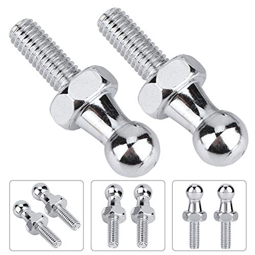 Kugelbolzen, 2 Stück Kugelbolzen Auto Edelstahl Kugelbolzenschraube M6 für Gasdruckfedern Kugelkopfhaube für Universal-Gasfederstütze