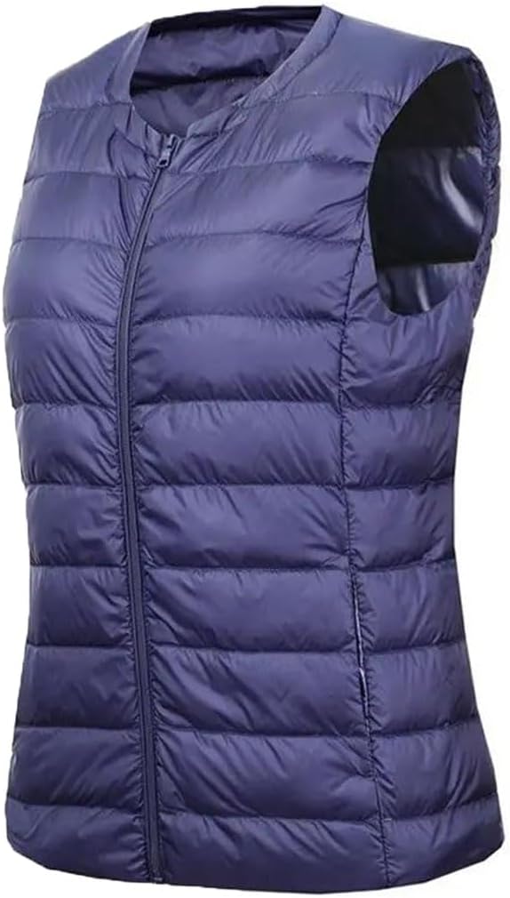 Women's Waistcoat Warm Vest Portable Sleeveless Winter Warm Down Vest