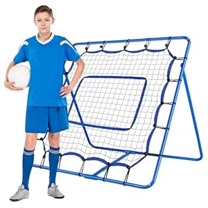 Soccer Rebounder – Portable Soccer Rebounder Net Fit for Lacrosse Softball Baseball Football Training, Easy Setup Rebounder Gifts Aids & Equipment for Kids, Teens & Adults