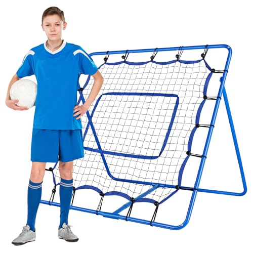 Winthai Soccer Rebounder - 4 x 4 ft Portable Soccer Rebounder Net Fit for Lacrosse Softball Baseball Football Training, Easy Setup Rebounder Gifts Aids & Equipment for Kids, Teens & Adults