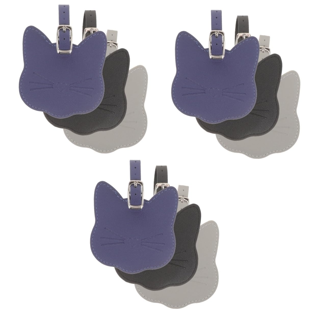 LIFKOME 9stücke Teiliges Gepäckanhänger Aus Pu-leder Langlebige Und Robuste Koffer Tags Für Sicheres Reisen Für Handgepäck Und Aufgegebenes Gepäck