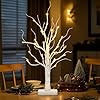 Pabipabi lighted birch tree 22 christmas tree with 24 led tabletop centerpiece artificial tree lights battery powered timer for home office bedroom wedding  urban country home decor