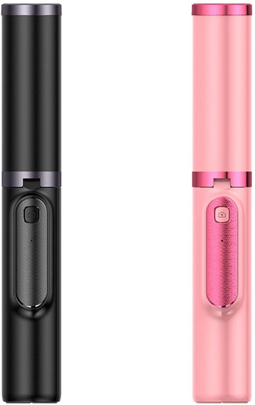 affidabile Selfie Stick Senza Fili Bluetooth Selfie Stick Pieghevole In Lega di Alluminio Treppiede con Telecomando Wireless (Colore: Nero) (Colore: Nero)